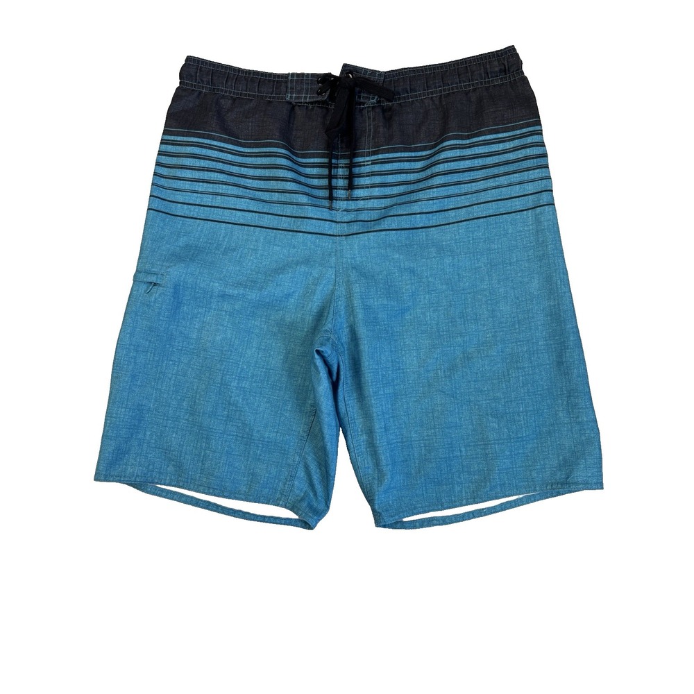 Burnside Men's S Teal Swim Trunks Board Shorts Beach Surf Resort Vacation Travel